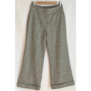 Susana Monaco Wide Leg Wool Trousers 100% Lambswool Size 4